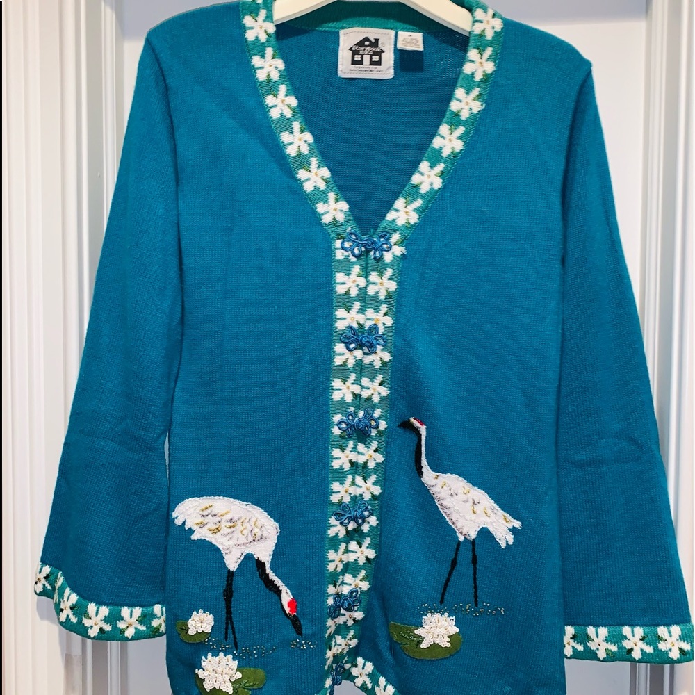 VINTAGE STORYBOOK KNITS "MAGICAL CRANES"-MED!